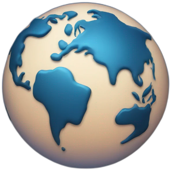 blue planet with handles emoji