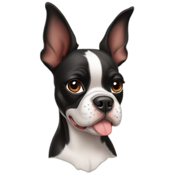 boston terrier et berger australien emoji