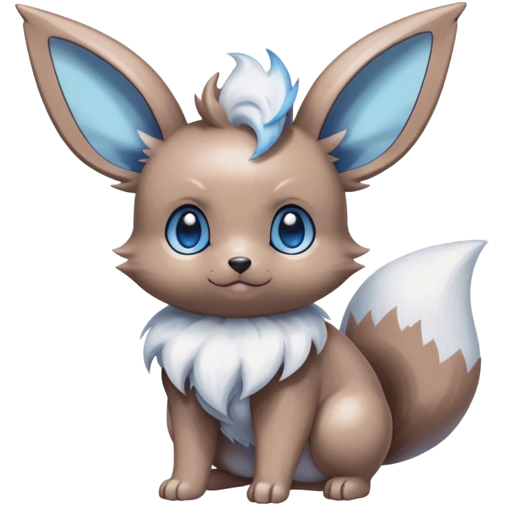 Shiny Eevee-Minccino-Espurr-creature-hybridi emoji