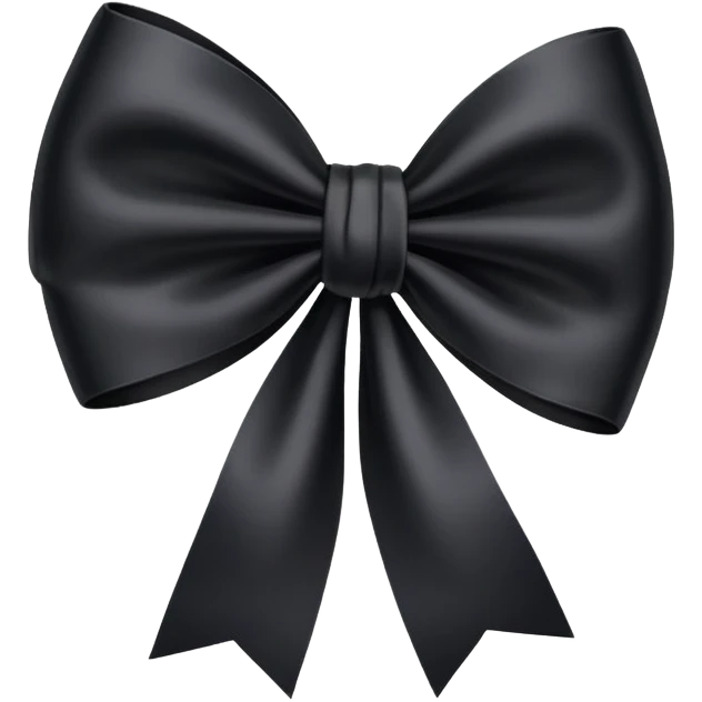 Moño negro  emoji