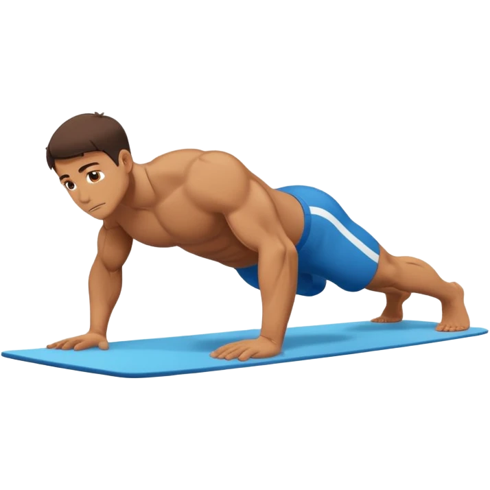 man doing plank emoji