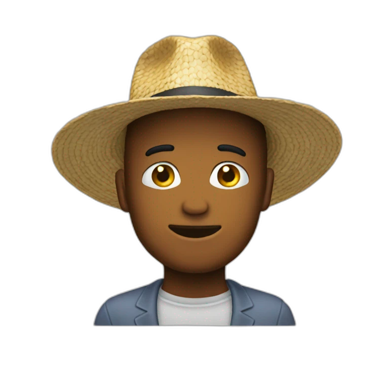 emoji qui pleure avec un chapeau emoji