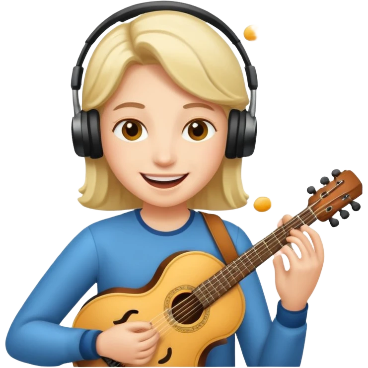 Playing music emoji