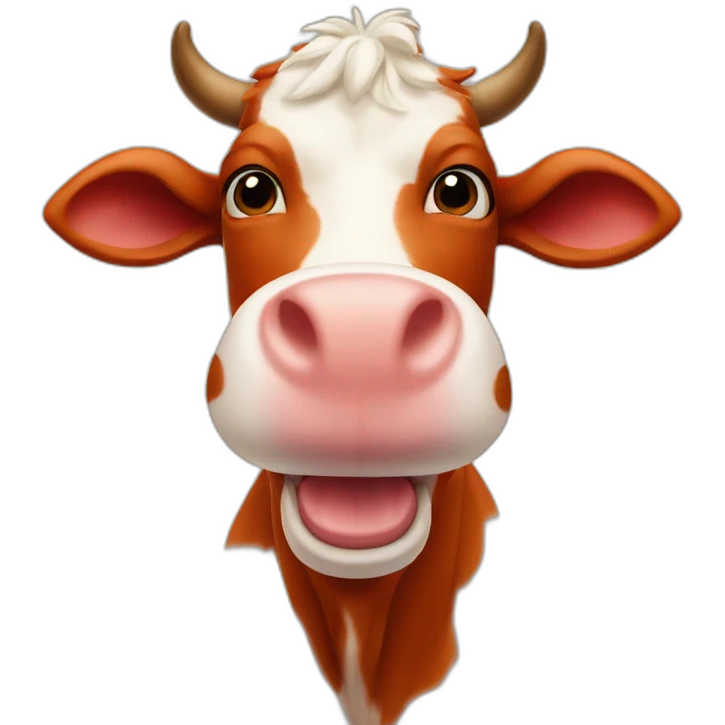 red cow thumbs up emoji