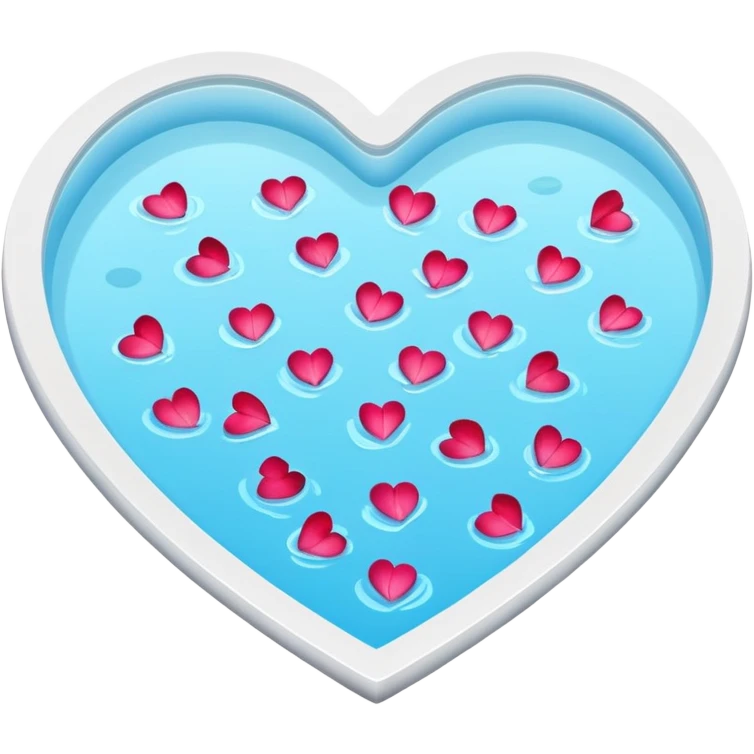 A romantic pool emoji