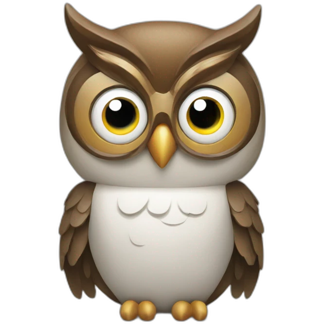 a tech savvy owl emoji
