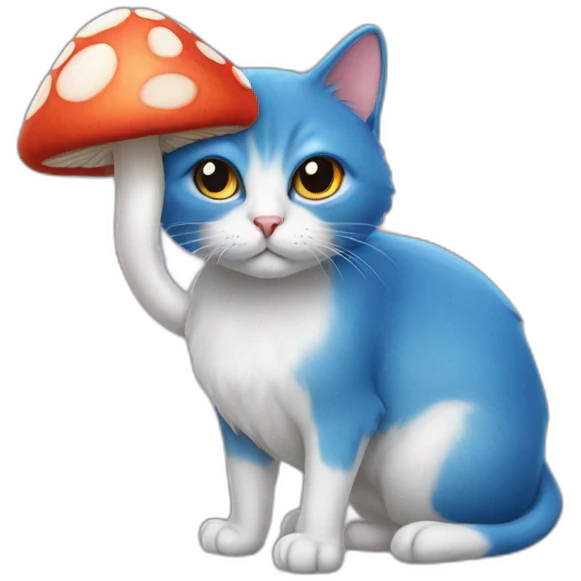 Smurph cat mushroom emoji