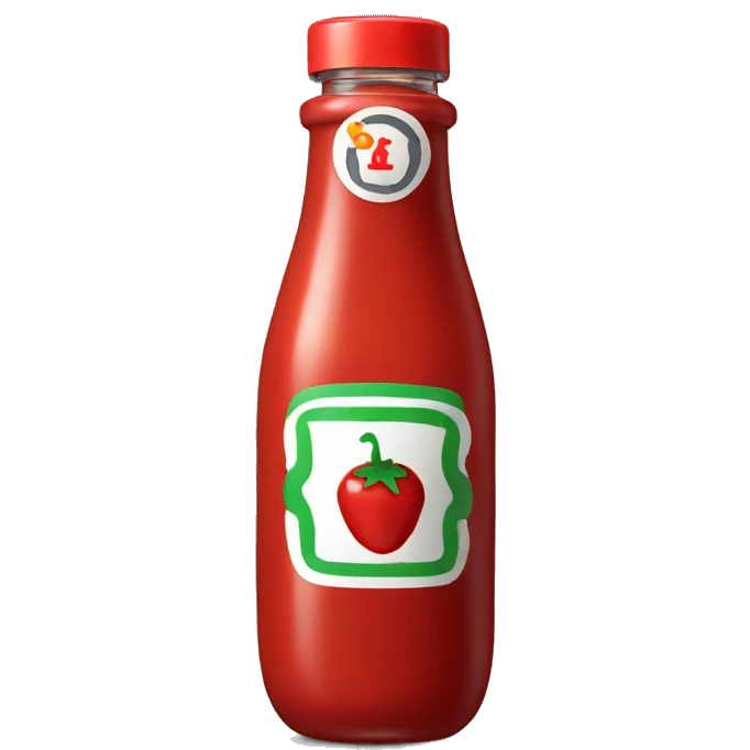 Ketchup bottle emoji