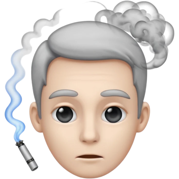 Smoke coming out of ears  emoji