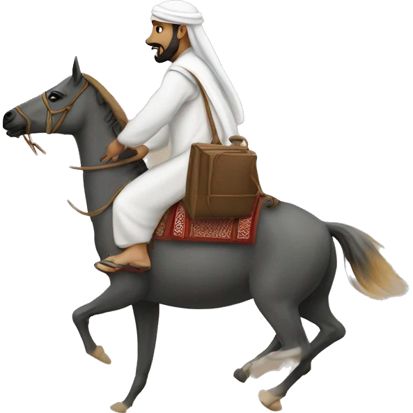 Arab man drifting ￼ emoji