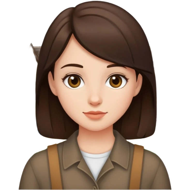 First time homeowner brunette girl  emoji