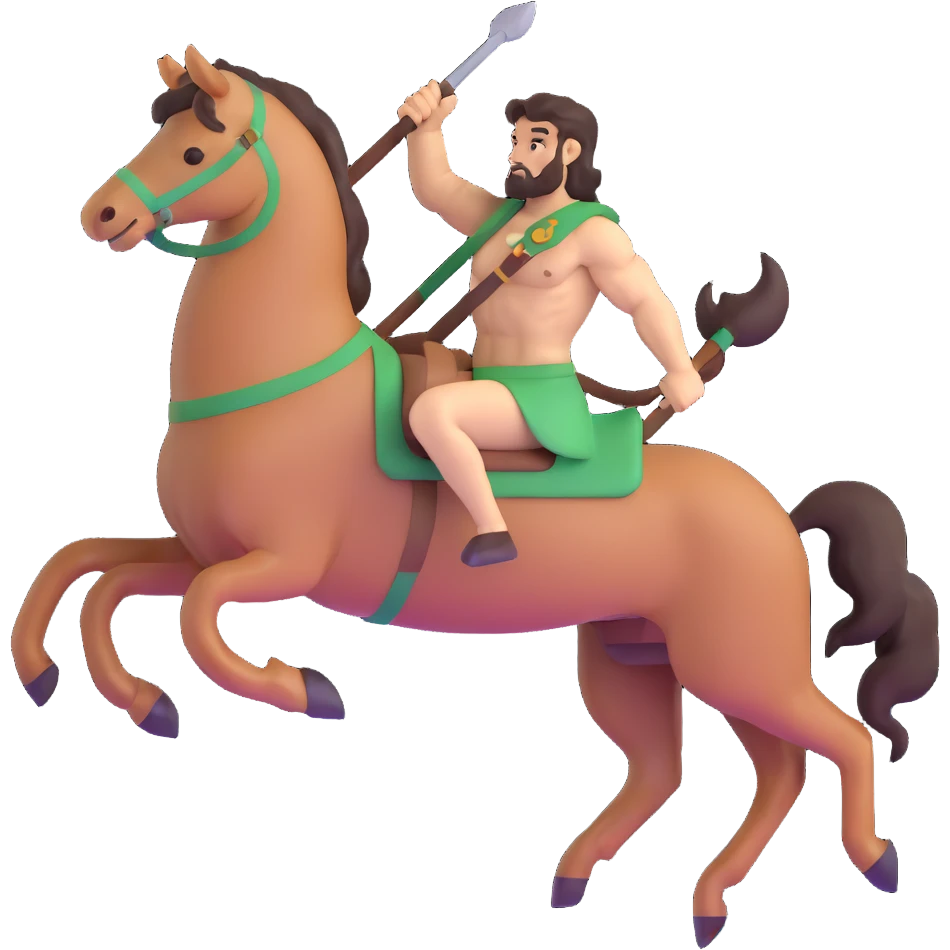 centaur, heroic pose emoji