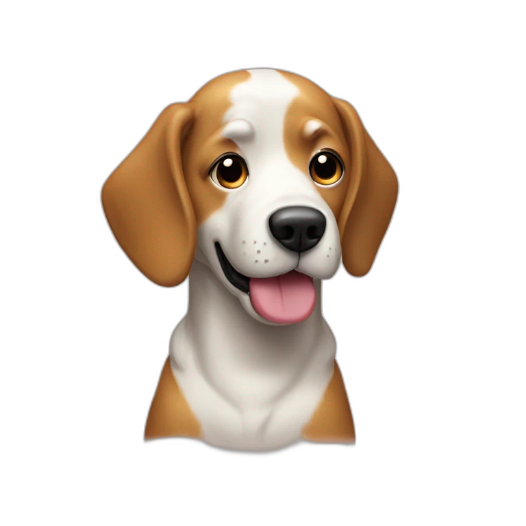 Chien qui regarde la télé emoji