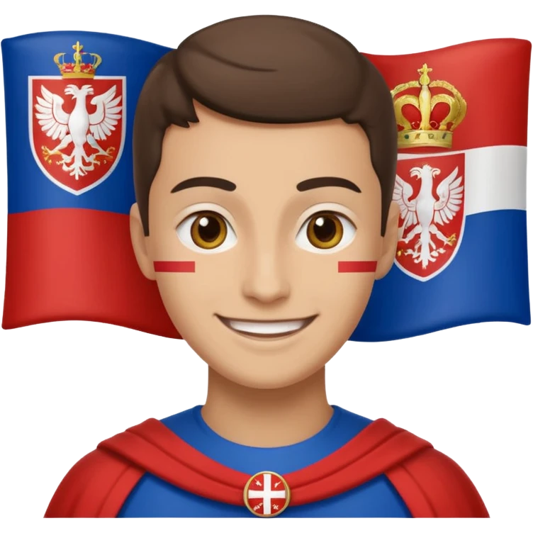 make me a emoji with serbian empire a  f emoji