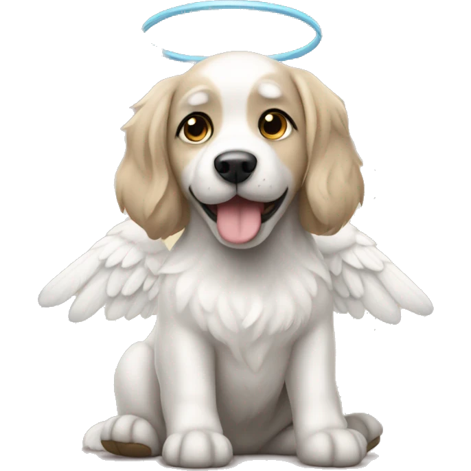 A dog like an angel  emoji