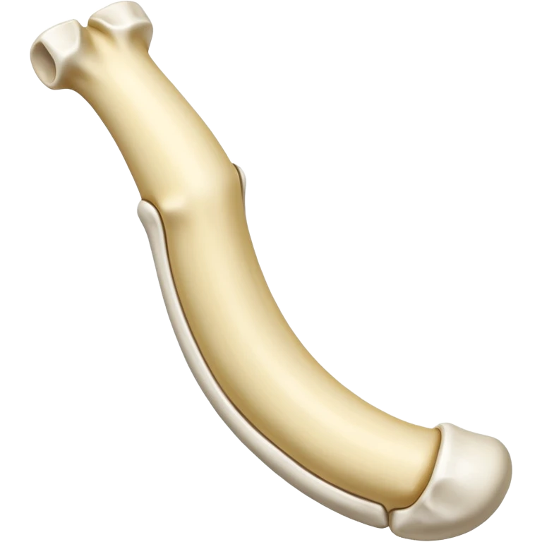 singular long anatomic bone emoji