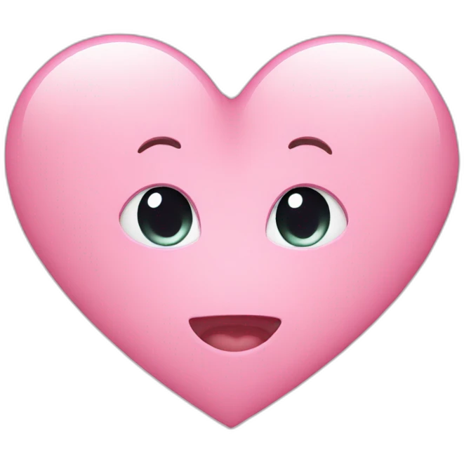 Soft pink heart  emoji