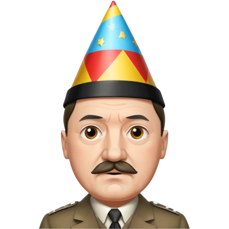 Adolf hitler party hat emoji