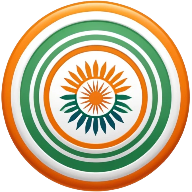 Indian flag with saffron, white, and green horizontal stripes and blue Ashoka Chakra wheel in the center emoji