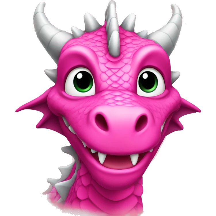 Pink dragon  emoji