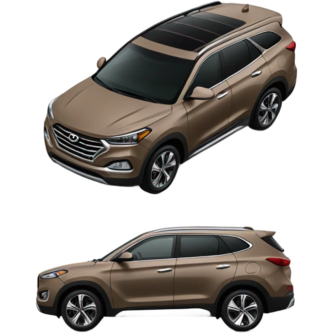 light brown suv Tuscan Hyundai  emoji