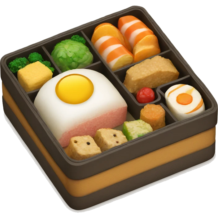 Realistic bento box emoji
