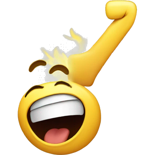 Laughing face making an L with his hand on his head emoji