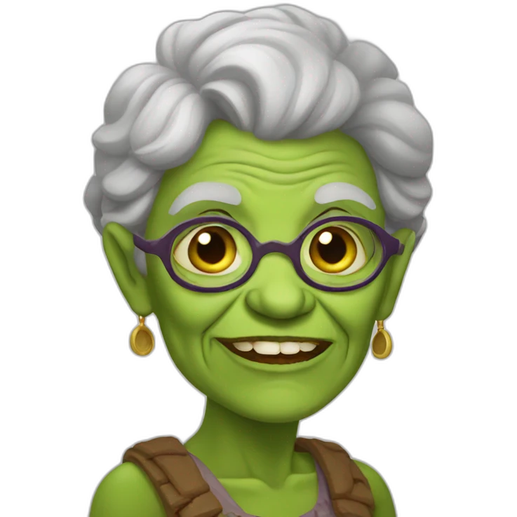 Granny orc emoji