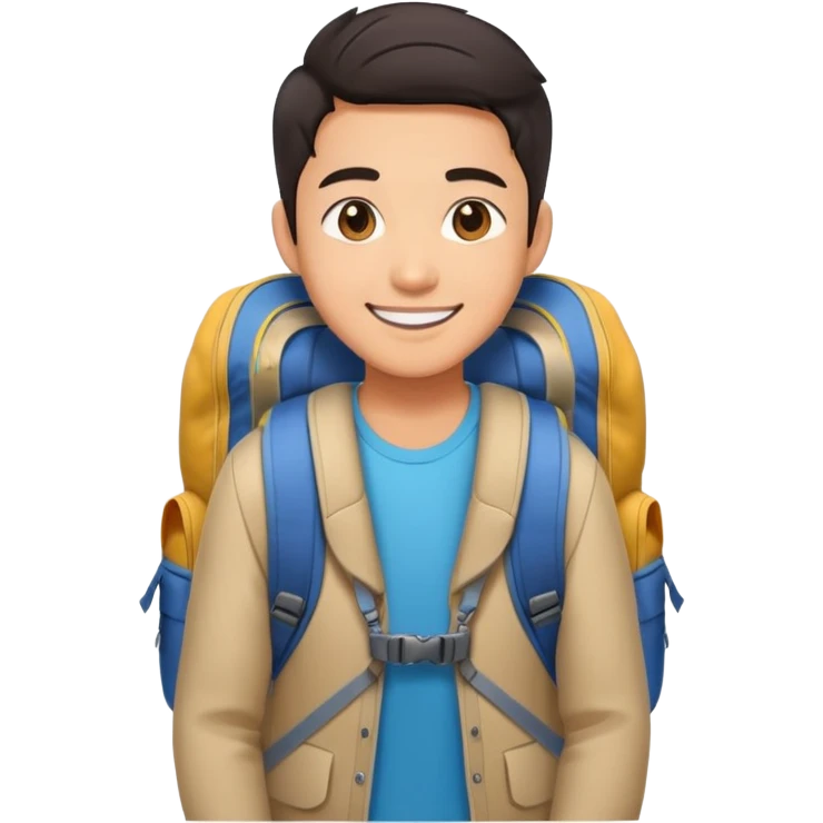 Asian travel youtuber emoji