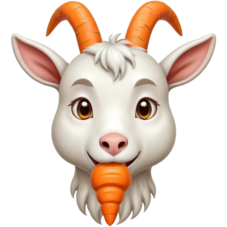 Crying goat is a carrot emoji