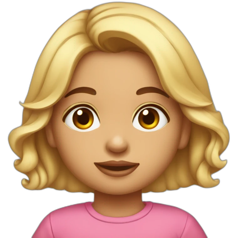 Chico ojos azules, chica morena, bebé y niña de 2 años emoji
