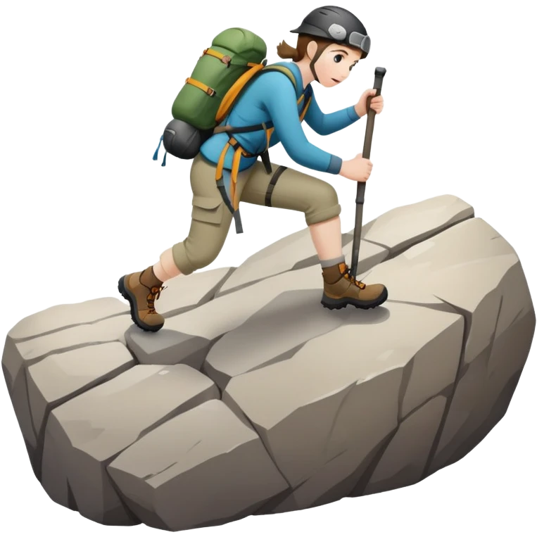 Someone falling forward over a rock  emoji
