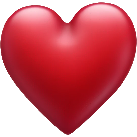Cherry red heart emoji