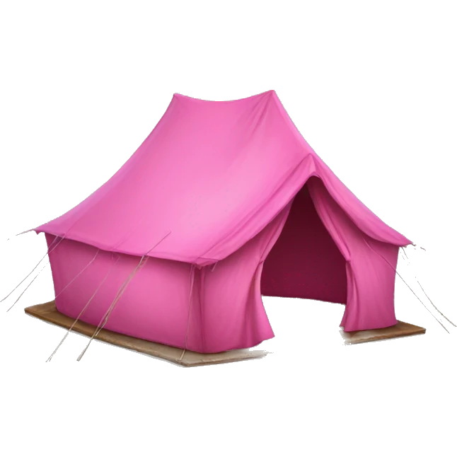 Pink tent realistic  emoji
