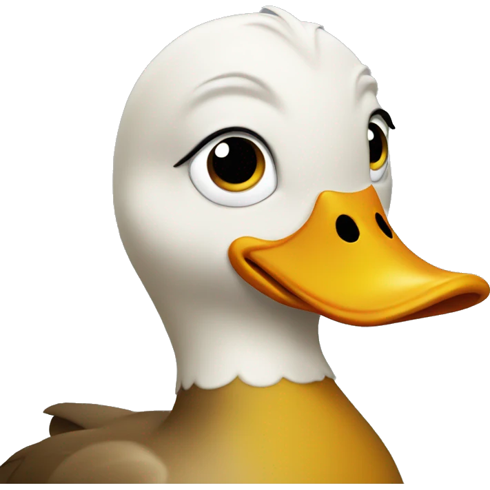 emotionless duck emoji