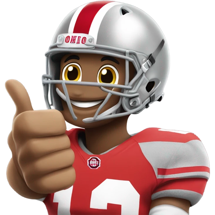 Ohio state mascot giving a thumbs up emoji