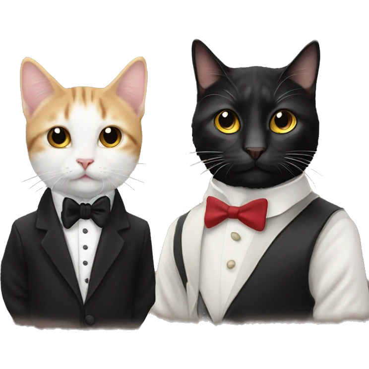 Jesus with a tuxedo cat ￼ emoji