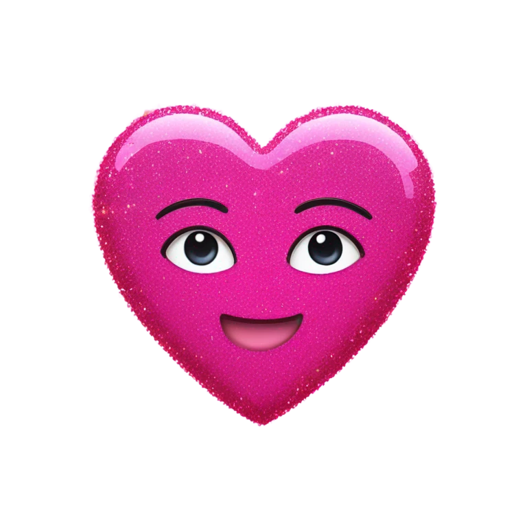 pink glitter heart emoji