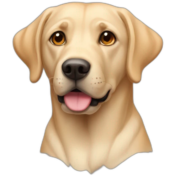 labrador with red ears emoji