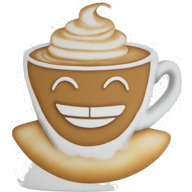 Latte art emoji