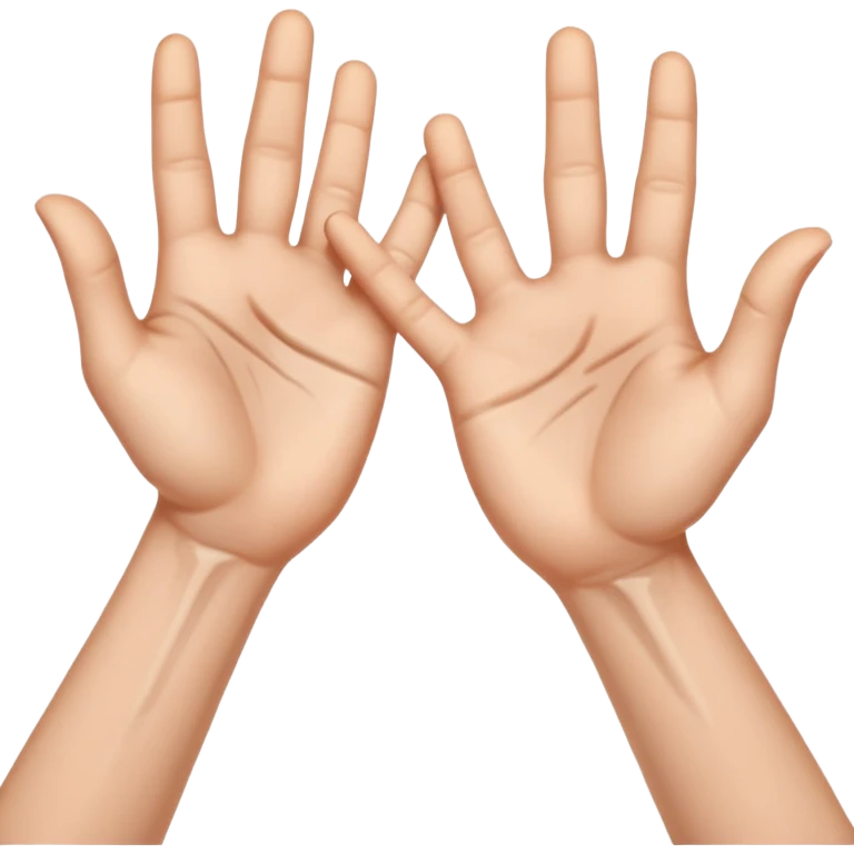 Manos con señas emoji
