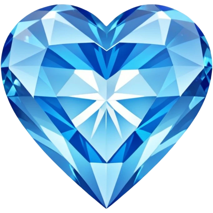 Diamond with blue heart inside
 emoji