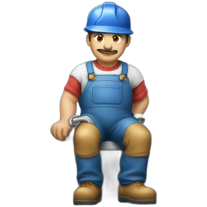 plumber rests emoji