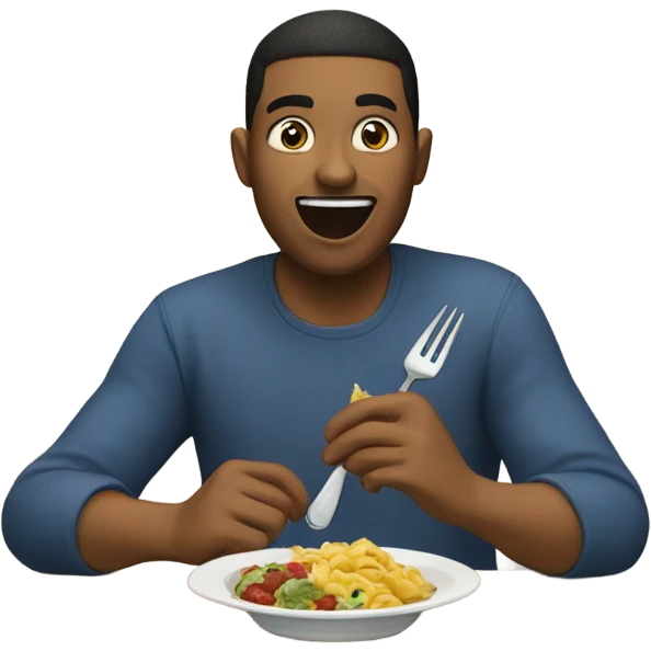Eating emoji