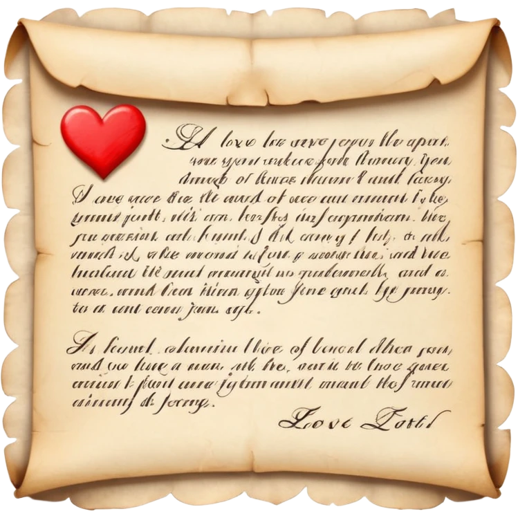Love letter emoji