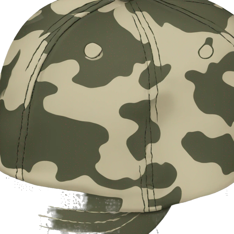  camo cap back side emoji