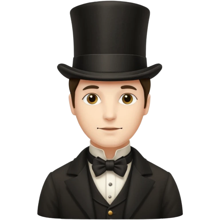 Man victorian style face emoji