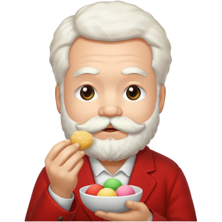 Marx ăn mochi emoji