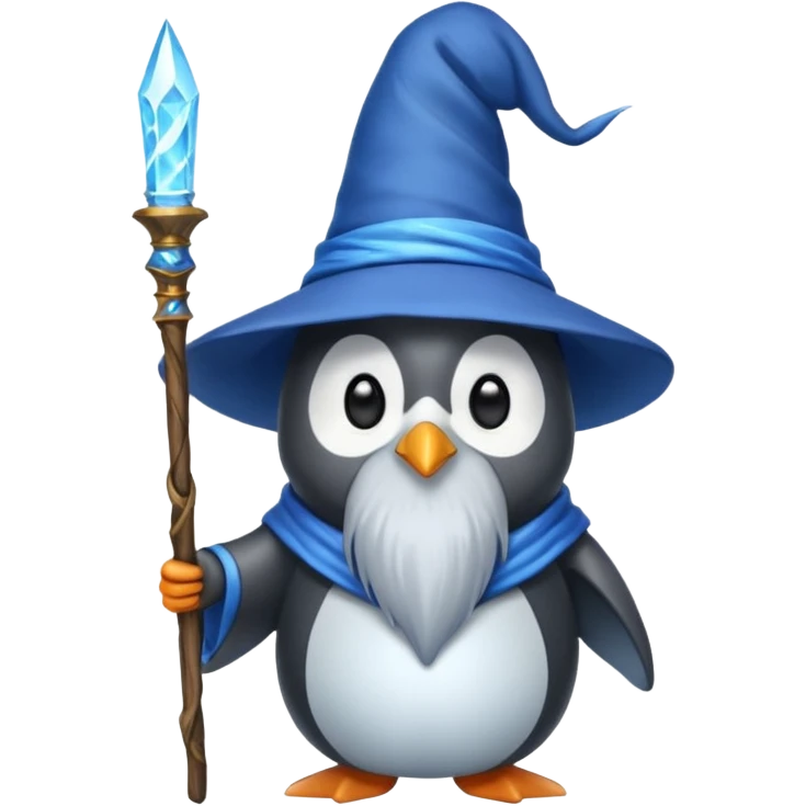 Penguin Wizard emoji