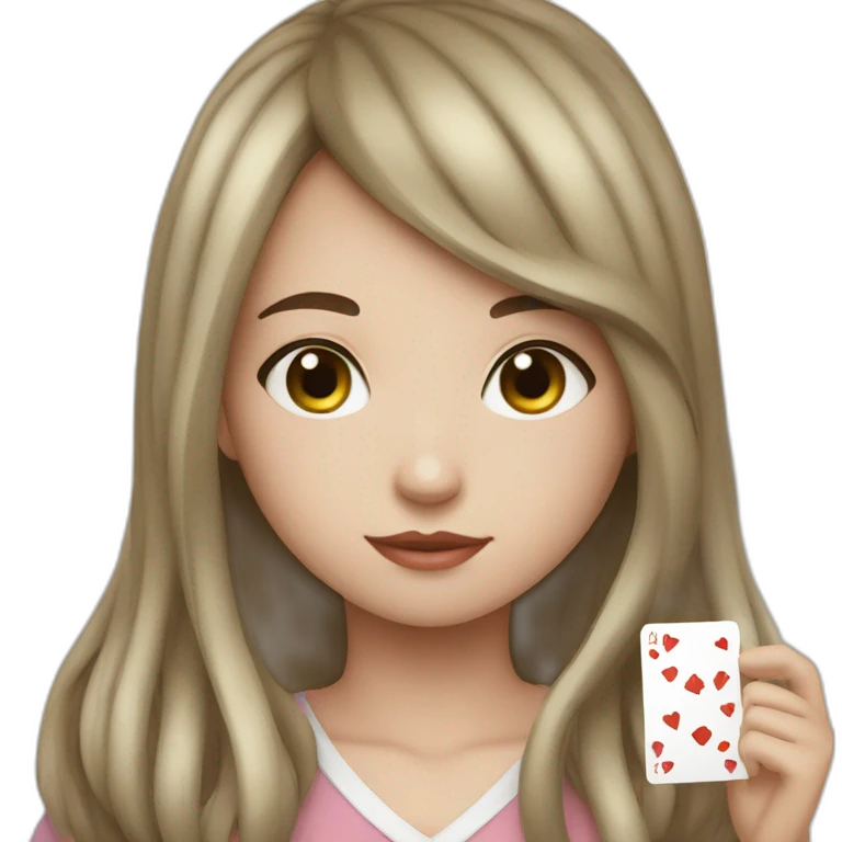 Girl with taro cards emoji